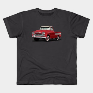 Cameo Red and Cream Pickup Truck Chevy Ford Kids T-Shirt